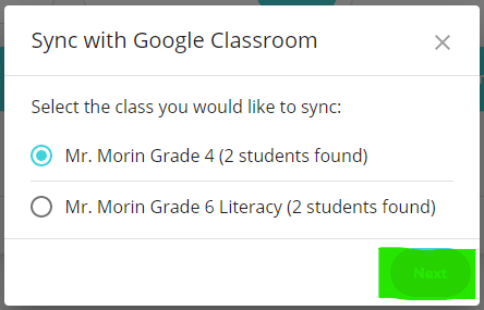 Anyone else have this Google Classroom link/sync issue